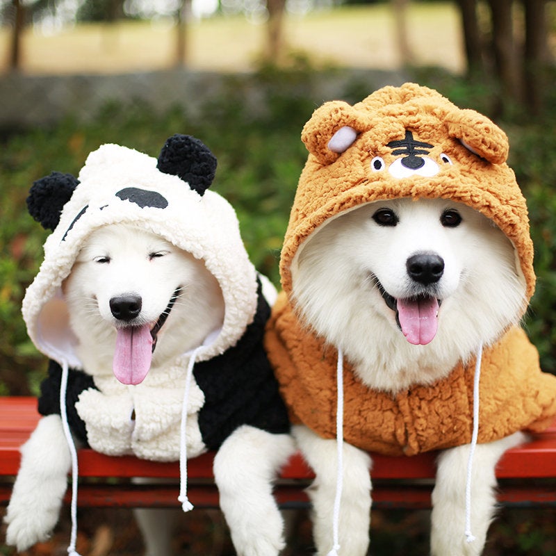 Tiger Panda Fox Hoodie Pet Costumes CityBear