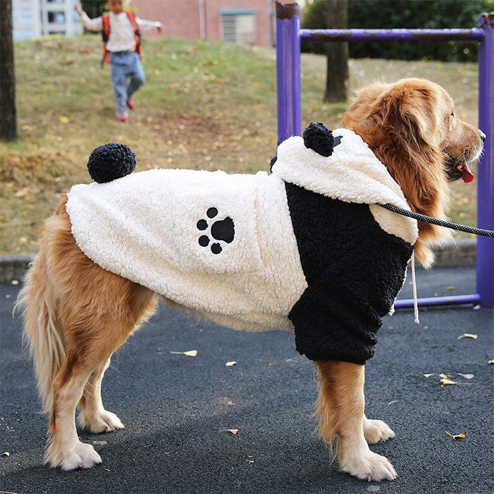 Panda Hoodie for Large Dog, Cute Panda Costume, Large Dog Clothes, Pet Costume, Soft & Warm Dog Hoodies
