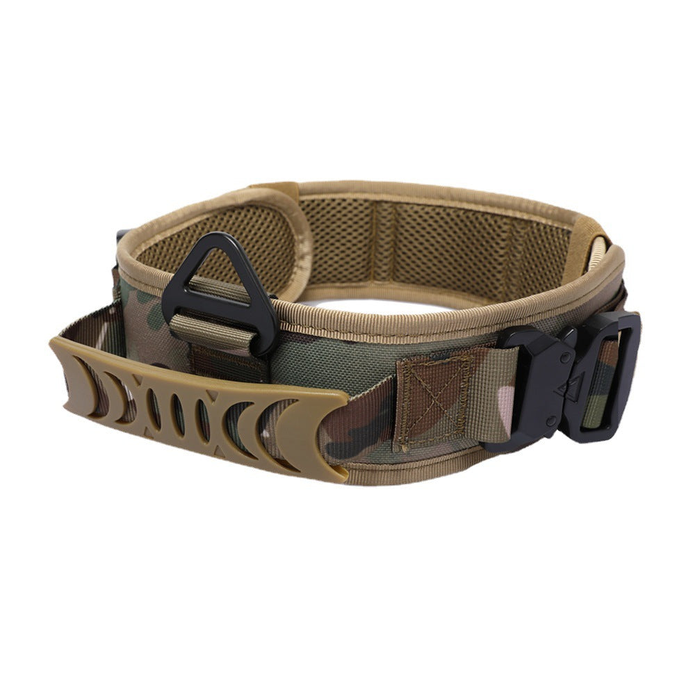 outdoor dog walking collar in camouflage color