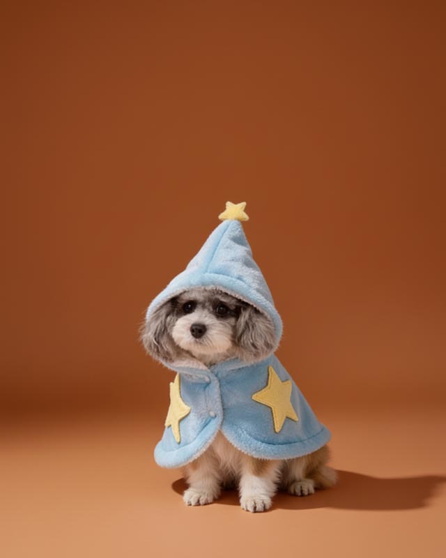 Wizard Fleece Cloak Pet Costumes CityBear