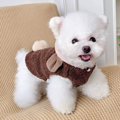 pom pet jacket hoodie sweater small dog cute clothes