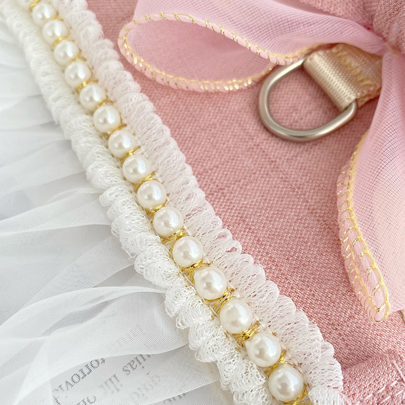 pearls harness for girl cats