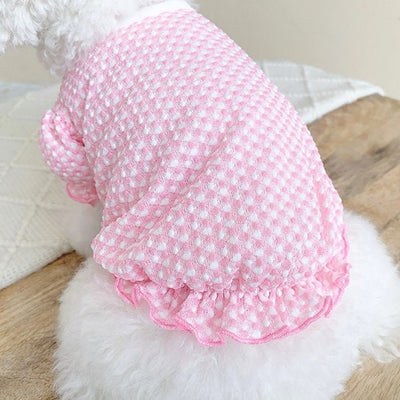 Puff Sleeve Gingham Dog Clothes, small dog clothes, Dog Clothes Girl, cute dog clothes, puppy girl clothes, cute cat clothes, puppy clothes