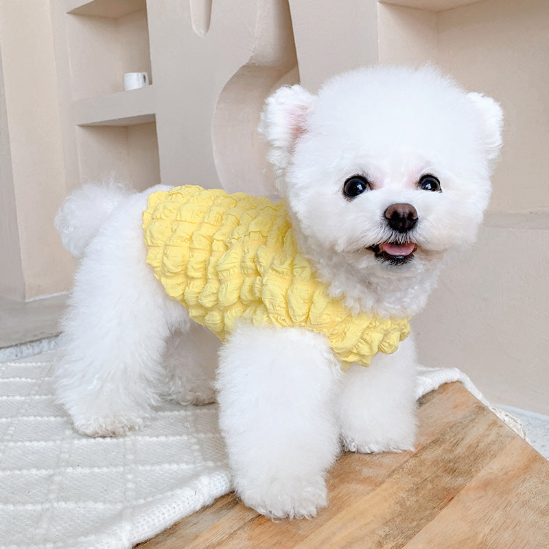 puffs sleeveless clothes for small dogs	