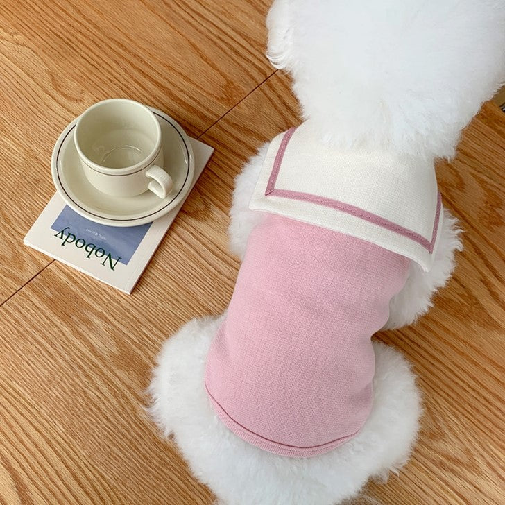 Sailor Pet Uniform Cute Clothes In Pink Color