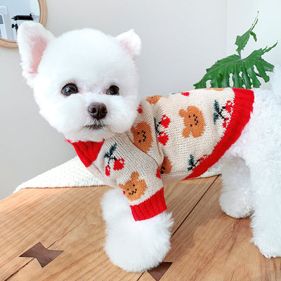 Cute Knitted Sweater for Cat Dog Stylish Pet Clothes Party Knitwear Pet Clothing Warm Outfits for Small Large Dog Cat Puppy Autumn Winter
