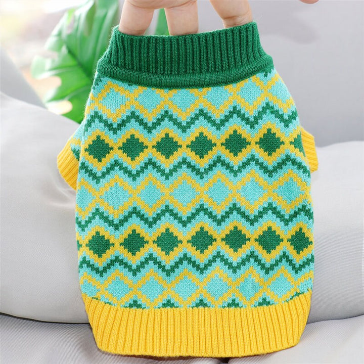 Button Front Knitted Sweater for Cat Dog Stylish Pet Clothes Cute Knitwear Pet Clothing Winter Warm Outfits for Puppy in Autumn Winter