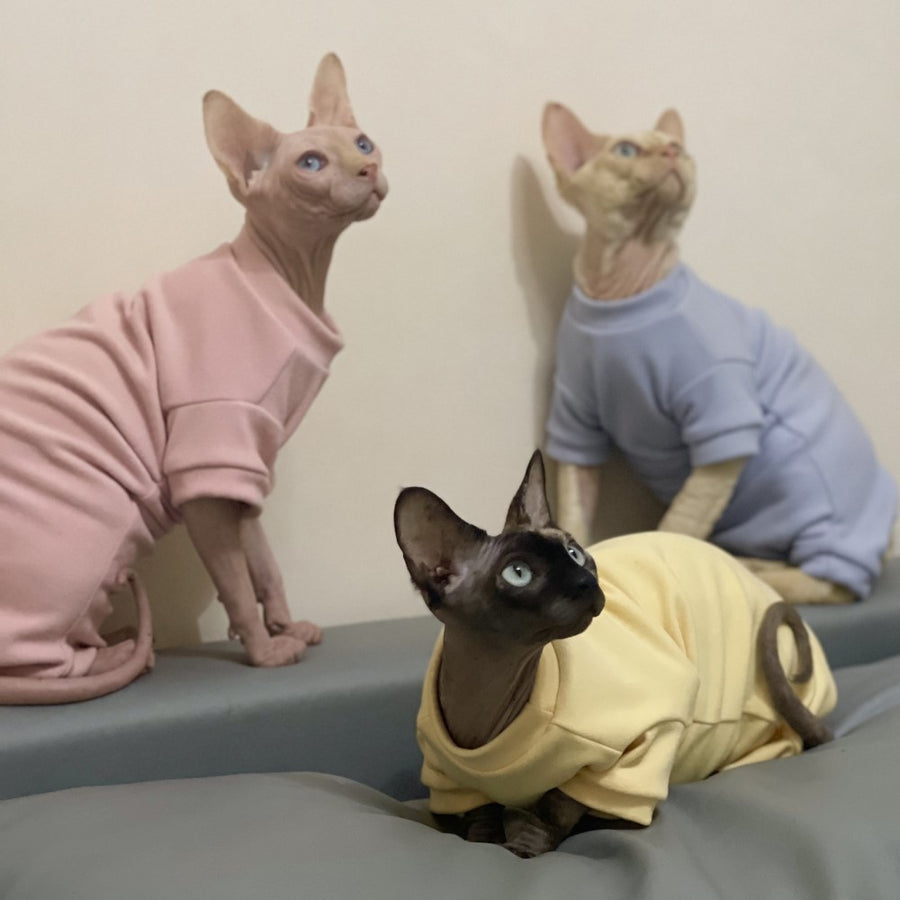 sphynx sweater pajamas suitable for cold weather