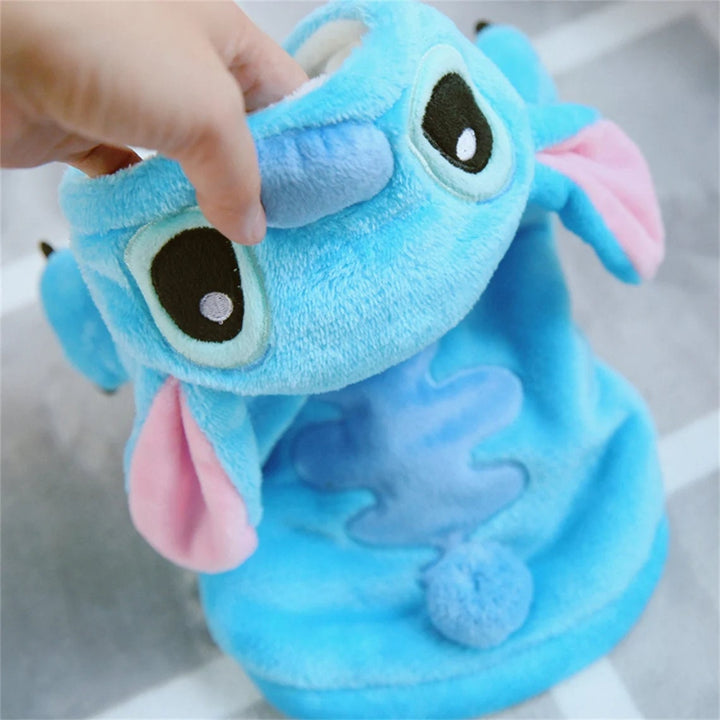 Stitch Angel Dog Costume Fleece Lined Hoodie CityBear