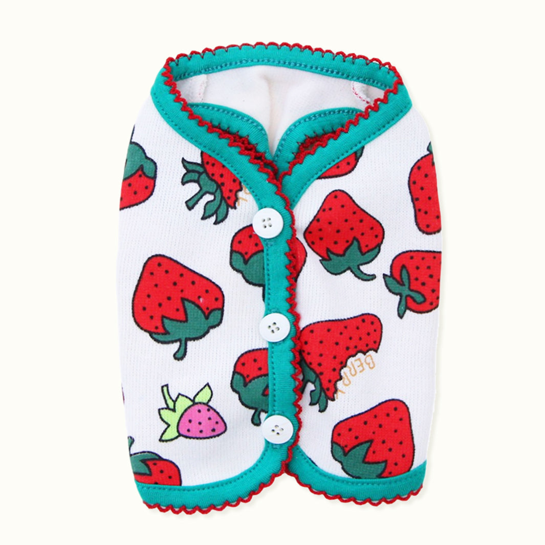 Sweet Strawberry Dog Clothes Puppy Clothes Cat Clothes Pet Clothes Small Dog Clothes Vest Pet Tops Small Dog Clothing Clothes for Small Dogs