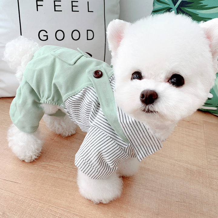 Handmade Dog Spring Summer Pet Outfits Pet Hoodies Clothes Jumpsuit Clothing for Dogs