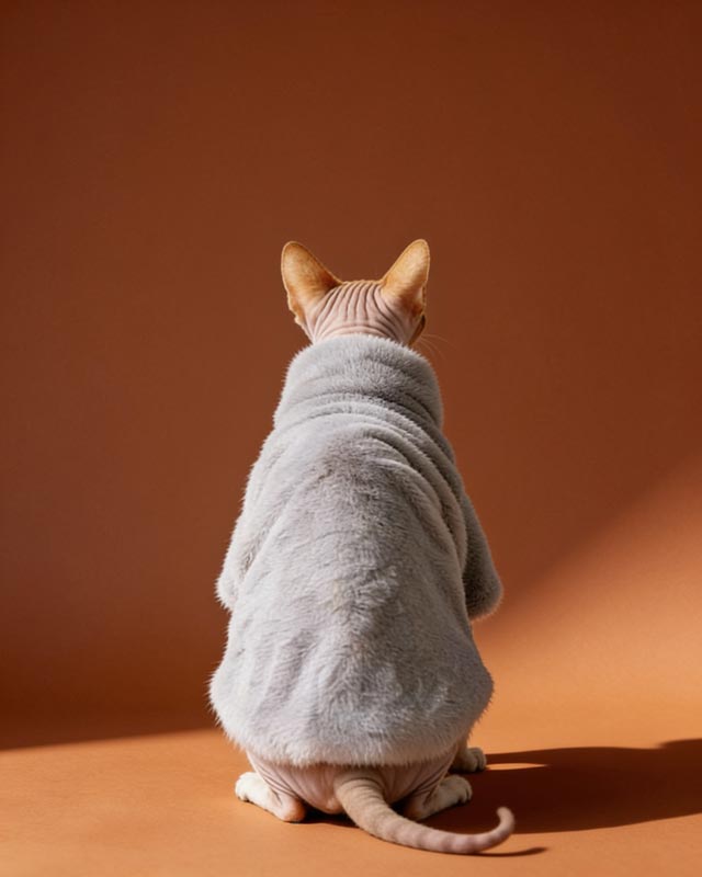 Snowy Faux Fur Pet Coat CityBear