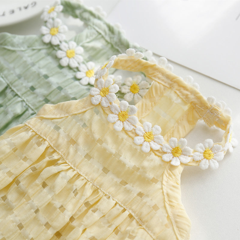 cute daisy dress for small dogs and cats
